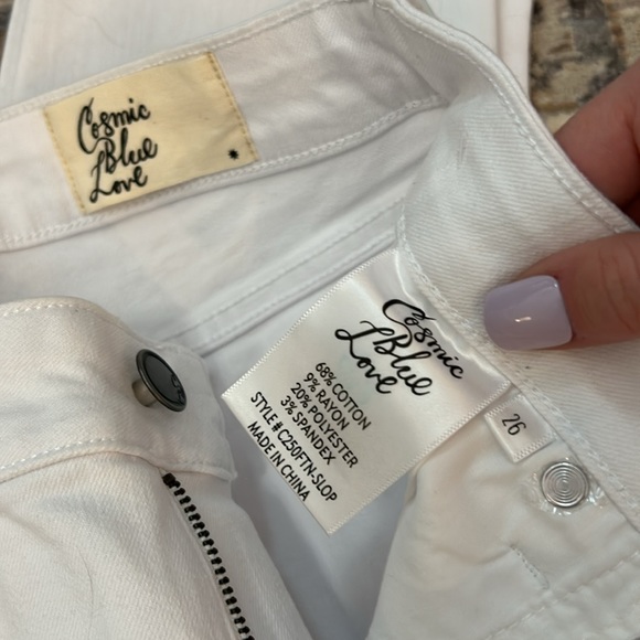 NWT Cosmic Blue Love side split capri skinny jean size 26 - Picture 5 of 5